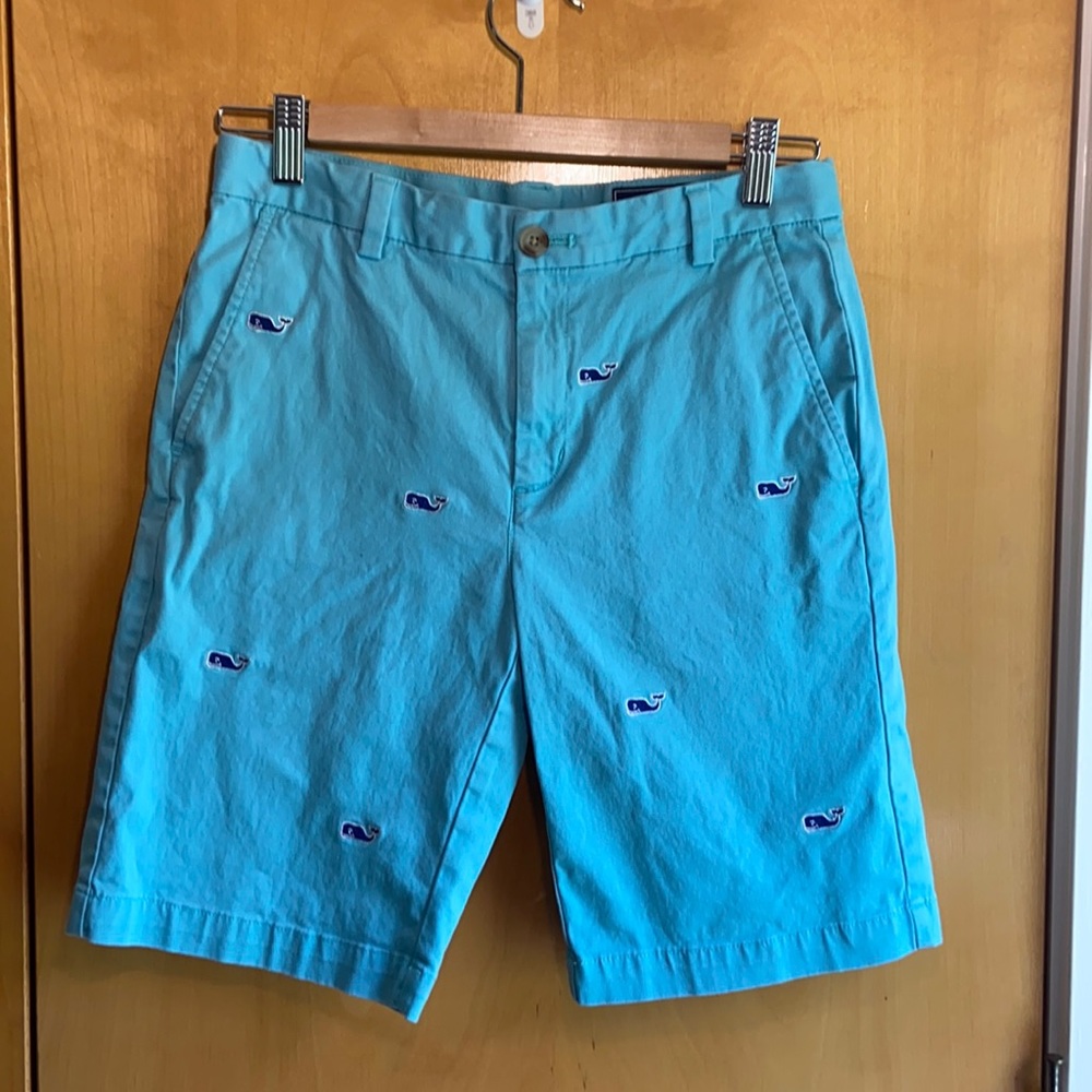 EUC Boys Vineyard Vines Embroidered Shorts Size 16